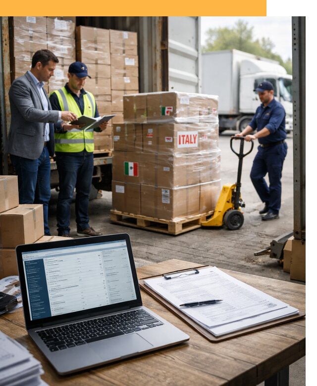 Доставка грузов из Италии: морские и авиаперевозки от 18259