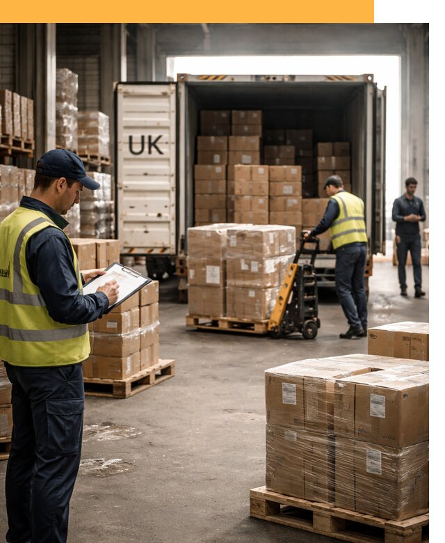 Доставка грузов из Великобритании с таможенным оформлением от 12680