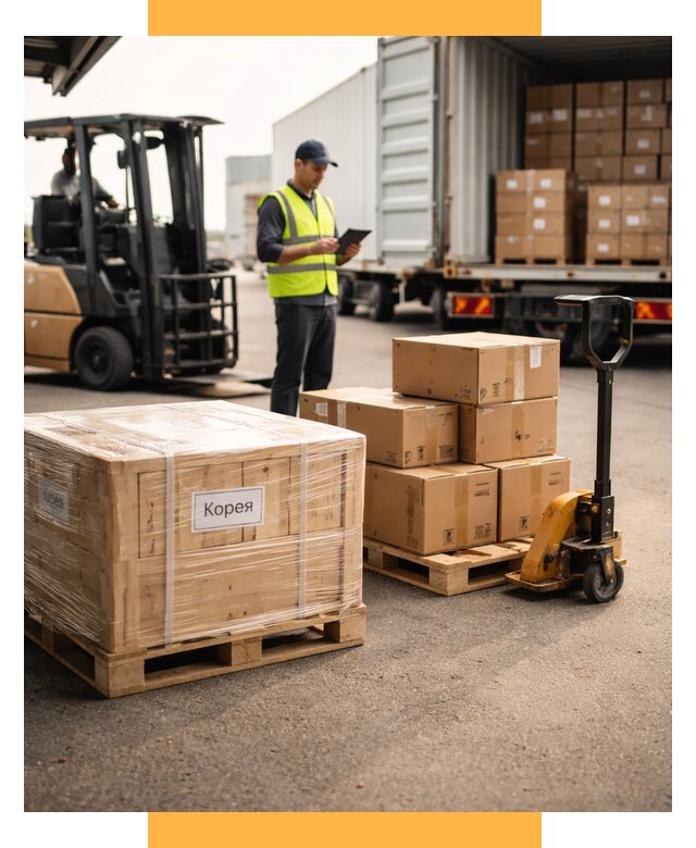 Доставка грузов в Корею из России от 35504 р. | СетСервис-Блч