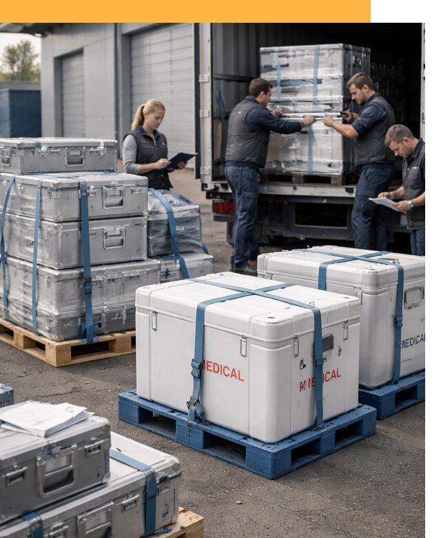 Перевозка медицинского оборудования по всему миру от 15216 руб