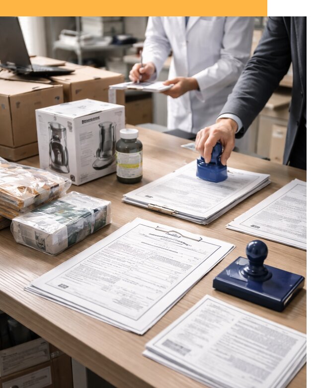 Сертификация импортных товаров от 12173 с таможенным сопровождением